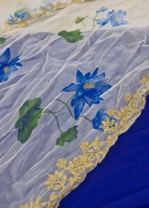 Royal Blue Embroidered Kurta Set