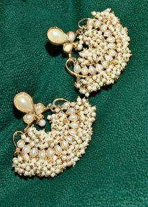 Pearl &amp; Gold Chandeliers