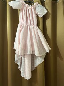 Pink High-Low Dress