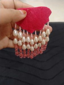 Vintage Beaded Flower Earrings