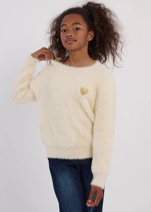 Crocodile Cozy Cream Sweater