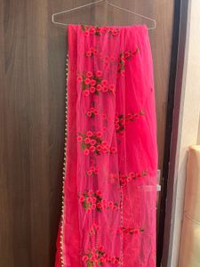 pink saree