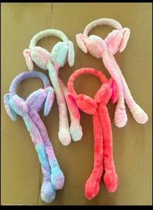 Cute Plush Earmuffs with Scarf