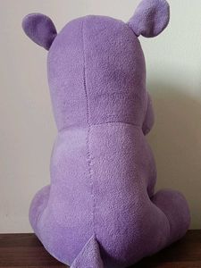 A Purple Hippo Soft Toy