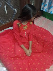 Elegant Red Ethnic Gown