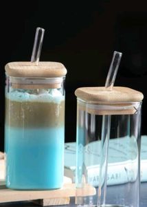 GoodHomes Glass Canisters with Bamboo Lid &amp; Straw