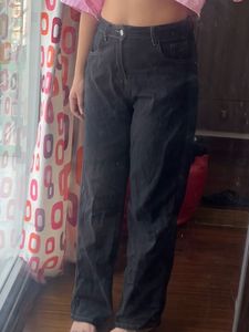Black Straight Leg Jeans
