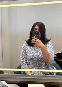 Floral Print Grey Peplum Top