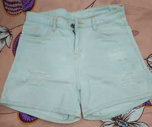 Light Blue Women's Demin Shorts
