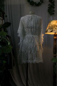 White Lace Bohemian Dress