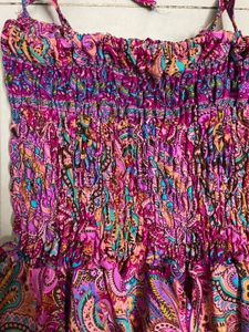 Girls Colorful Beach Frock (6-8)