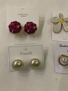 Earring Bundle - Floral, Pearl, and Statement Stud