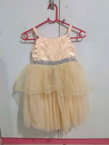 A Very Beautiful Golden Cream Colour Frock