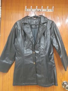 Black Blazer Leather Jacket
