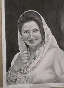 A Woman Sketch (Charcol)