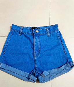 Blue Denim Shorts