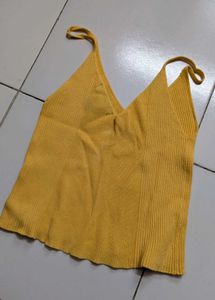 Mustard Ribbed Tank Top