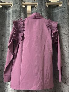 Ruffled Tie Neck Blouse