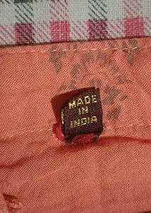 Peach color kurta