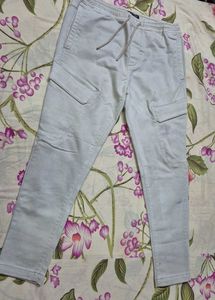 Light Grey Cargo Joggers