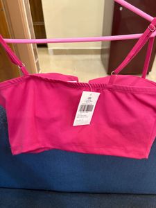 Solid Bustier Cami Top beetroot