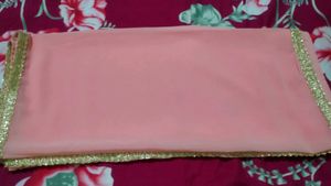 Peach Embellished Dress