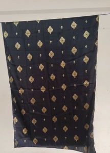 Black &amp; Gold Patterned Fabric
