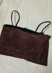 Glitter brown top party
