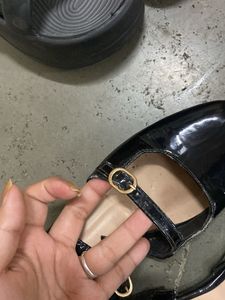 Black Mary Jane Style Shoes