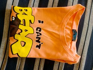 Orange 🧡 Tshirt With Print