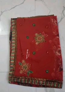 Printed LightWeight Sari(Unused)