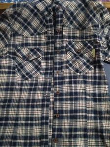 Blue Plaid Flannel Shirt