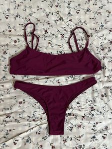 Bikini Set Maroon Medium