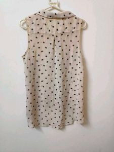 Beige Sheer Top