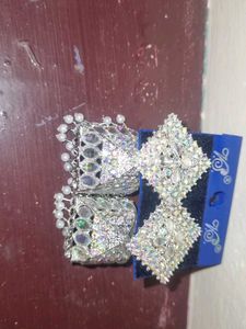 Silver Jhumka