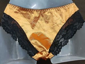 Gold Satin Panties 🔥
