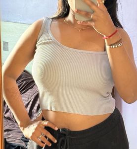 Stylish Grey Tank Top