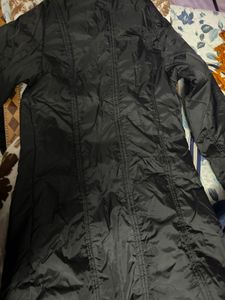 Black Fur Hooded Jacket