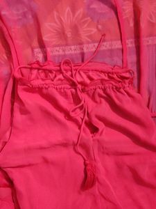 Coral Halter neck Maxi dress