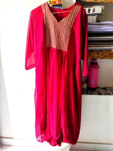 Elegant Red Kurta