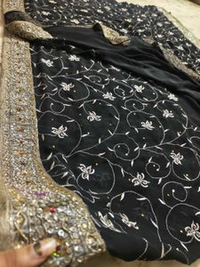 Beutiful Black 🖤 Saree 😍