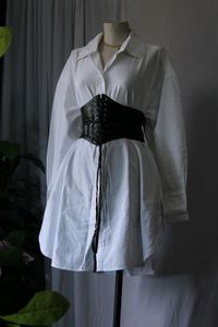 H&amp;M White Shirt Dress without Belt