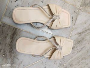 Bow Accentuate Fancy Flats For Women Size 5
