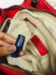 Authentic 💯 🇺🇸 Amarican Leather Co. Red Handbag