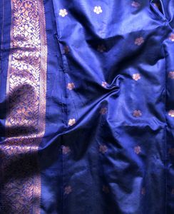 Green &amp; Blue Silk Saree