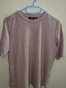 Shiny Pleated Top