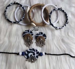 Handmade Fabric Jewelry Set