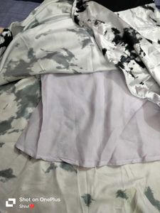 Black And White Gawn Kurti
