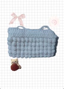 crochet handmade pencil pouch₊˚⊹ ᰔ