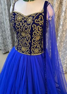 Blue Embellished Lehenga Choli